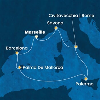 Trasa plavby CTO-MRS07AAS