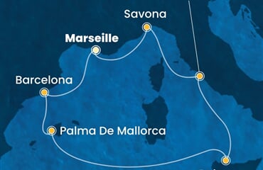 Costa Toscana - Francie, Španělsko, Itálie (z Marseille)