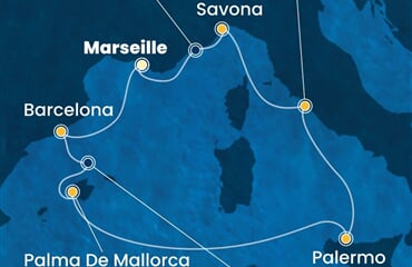 Costa Toscana - Francie, Španělsko, Itálie (z Marseille)