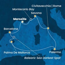 Costa Toscana - Francie, Španělsko, Itálie (z Marseille)