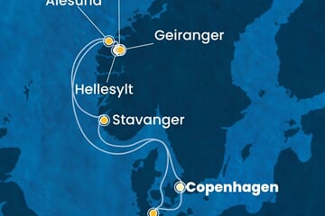 Costa Diadema - Dánsko, Norsko, Německo (z Kodaně)