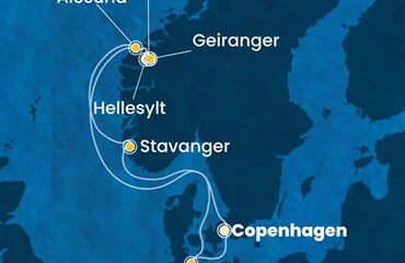 Costa Diadema - Dánsko, Norsko, Německo (z Kodaně)
