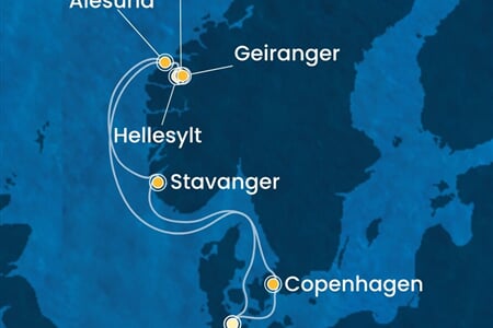Costa Diadema - Německo, Dánsko, Norsko (z Kielu)