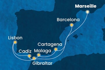 Costa Favolosa - Francie, Španělsko, Velká Británie, Portugalsko (z Marseille)