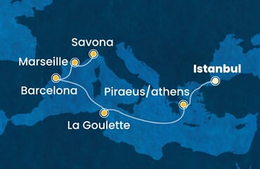 Costa Fortuna - Turecko, Řecko, Tunisko, Španělsko, Francie, ... (Istanbul)
