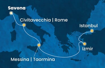 Costa Fortuna - Itálie, Turecko (ze Savony)