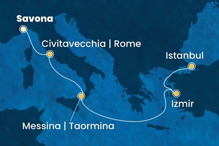 Costa Fortuna - Itálie, Turecko (ze Savony)