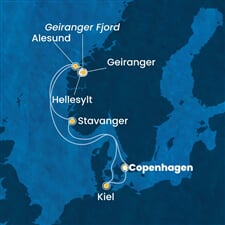 Costa Diadema - Dánsko, Norsko, Německo (z Kodaně)