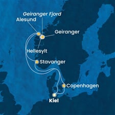 Costa Diadema - Německo, Dánsko, Norsko (z Kielu)