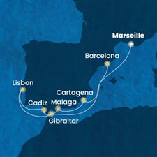 Costa Favolosa - Francie, Španělsko, Velká Británie, Portugalsko (z Marseille)