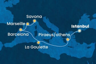 Costa Fortuna - Turecko, Řecko, Tunisko, Španělsko, Francie, ... (Istanbul)