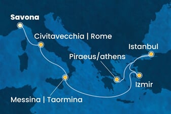 Costa Fortuna - Itálie, Turecko, Řecko (ze Savony)
