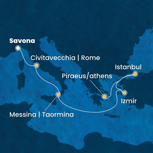 Trasa plavby CFO-SVN08A0R