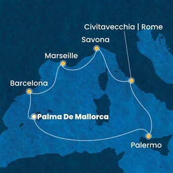 Trasa plavby CTO-PMI07A59