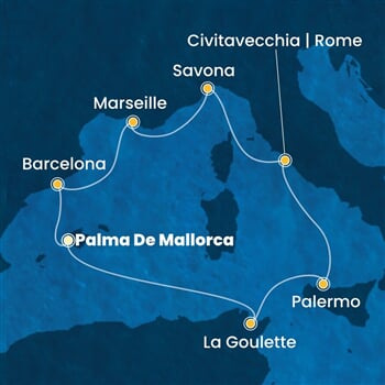 Trasa plavby CTO-PMI08A05