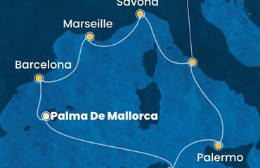 Costa Toscana - Španělsko, Tunisko, Itálie, Francie (Palma de Mallorca)