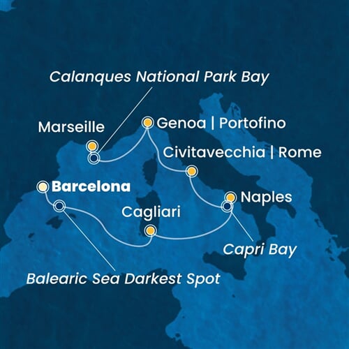 Trasa plavby CTO-BCN06A2D