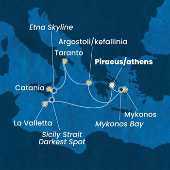 Trasa plavby CFS-ATH07A2M