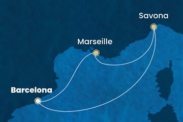Costa Fascinosa - Španělsko, Francie, Itálie (z Barcelony)