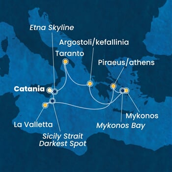 Trasa plavby CFS-CTA07A18