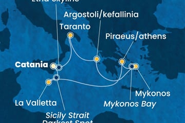Costa Fascinosa - Itálie, Řecko, Malta (Catania)
