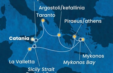 Costa Fascinosa - Itálie, Řecko, Malta (Catania)