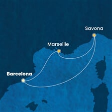 Costa Fascinosa - Španělsko, Francie, Itálie (z Barcelony)