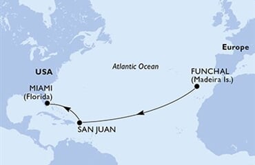MSC Grandiosa - Portugalsko, Portoriko, USA (Funchal)