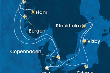 Costa Diadema - Německo, Dánsko, Norsko, Polsko, Švédsko (z Kielu)