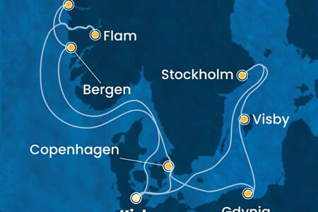 Costa Diadema - Německo, Dánsko, Norsko, Polsko, Švédsko (z Kielu)