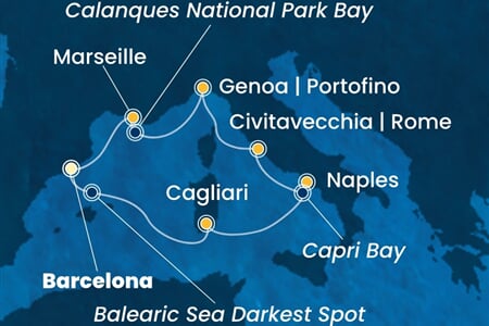 Costa Toscana - Španělsko, Itálie, Francie (z Barcelony)