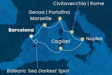 Costa Toscana - Španělsko, Itálie, Francie (z Barcelony)