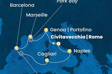 Costa Toscana - Francie, Španělsko, Itálie