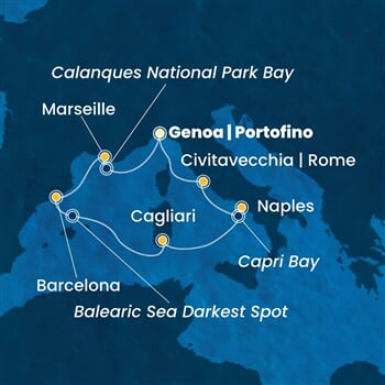 Trasa plavby CTO-GOA07A3A