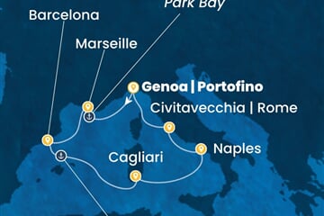 Costa Toscana - Francie, Španělsko, Itálie