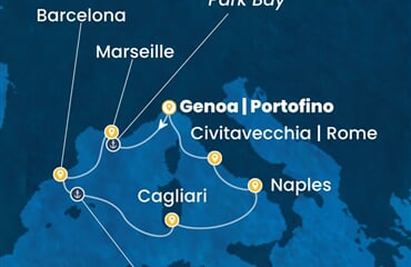 Costa Toscana - Francie, Španělsko, Itálie