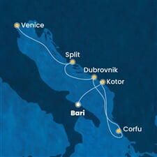Costa Deliziosa - Itálie, Černá Hora, Řecko, Chorvatsko (Bari)