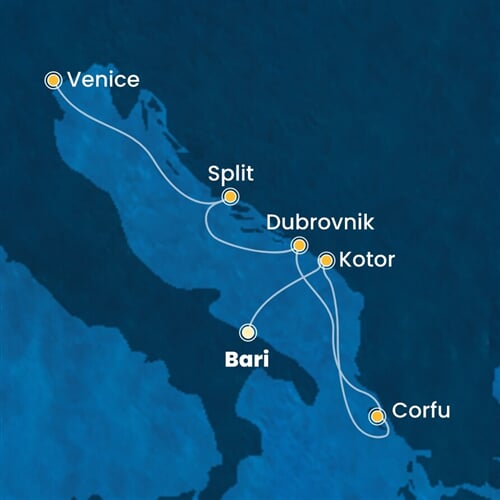 Trasa plavby CDE-BRI06A0P