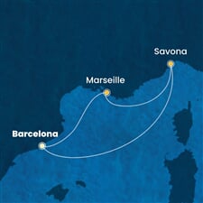 Costa Fascinosa - Španělsko, Francie, Itálie (z Barcelony)