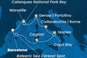 Costa Toscana - Španělsko, Itálie, Francie (z Barcelony)