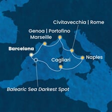 Costa Toscana - Španělsko, Itálie, Francie (z Barcelony)