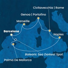 Costa Toscana - Španělsko, Itálie, Francie (z Barcelony)