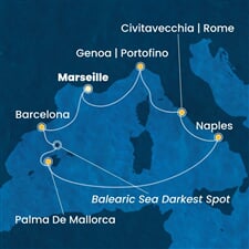 Costa Toscana - Francie, Španělsko, Itálie (z Marseille)