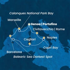 Costa Toscana - Francie, Španělsko, Itálie