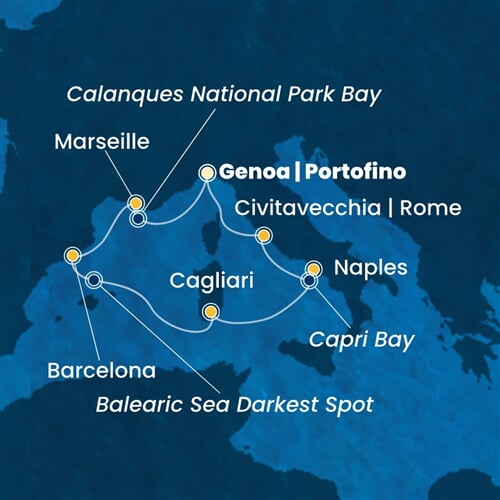 Trasa plavby CTO-GOA07A3C