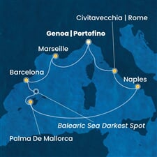 Costa Toscana - Francie, Španělsko, Itálie (z Janova)