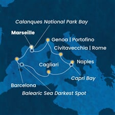 Costa Toscana - Francie, Španělsko, Itálie (z Marseille)