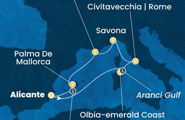 Costa Pacifica - Španělsko, Itálie (Alicante)