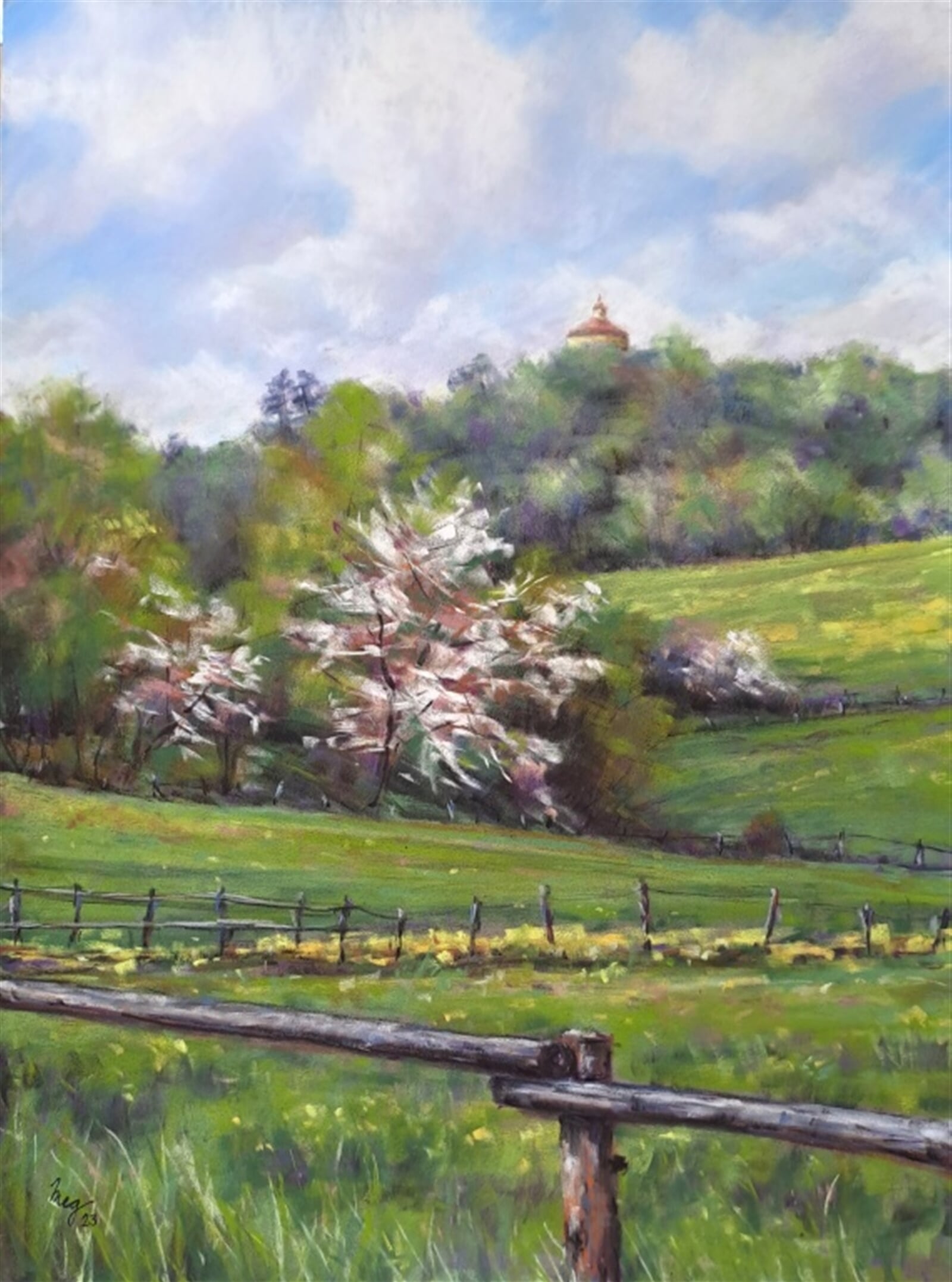 Margareta Novotná: Krajina pastel 3
