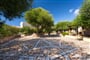 Venkovní prostory residence, Badesi, Sardinie